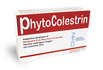 Phyto Colestrin, integratore ricco di monacolina K del riso rosso che mantiene i livelli normali di colesterolo nel sangue.